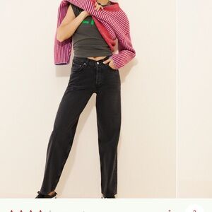 AGOLDE V Waist Kelly Jeans  in Decibal